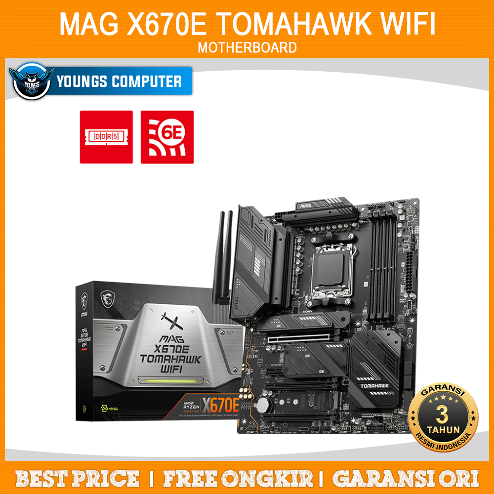 MSI MAG X670E TOMAHAWK WIFI DDR5 | Motherboard AMD AM5 X670 ATX