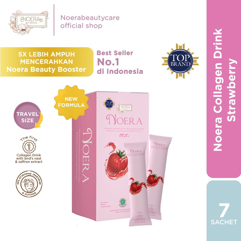 Noera Collagen Drink With Birdnest and Saffron Extract Minuman Kolagen Pemutih Badan Suplemen Colagen drink BPOM