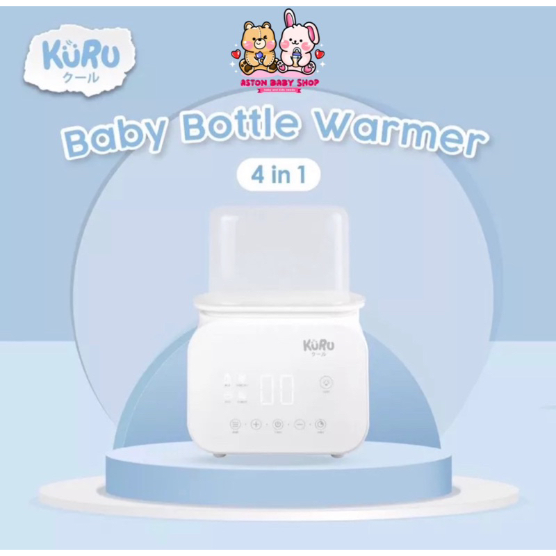 KURU 4in1 Smart Baby Bottle Warmer Sterilizer | Penghangat Botol Susu Bayi
