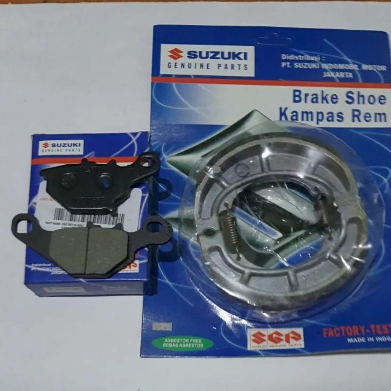 PAKET KAMPAS REM DEPAN BELAKANG SUZUKI NEX LETS ADDRESS 1 (SGP5+SGP7)