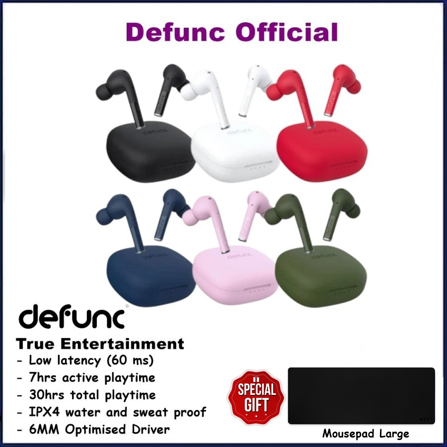 Defunc True Entertainment Wireless Earphones Earbuds TWS Defunc