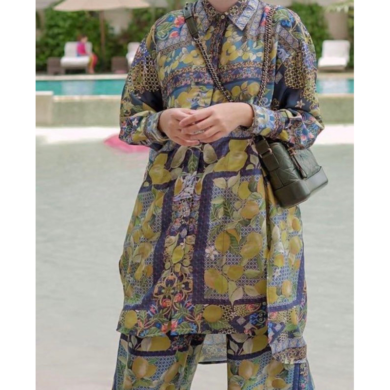 [NEW] SALE Original NADA PUSPITA Embun Lemon Shirt Multicolor CLANDRA MIX SHIRT KEMEJA PRINT BUNGA B