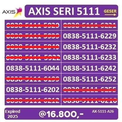 nomor axis perdana axis cantik 0838-9966-xxxx dan 0838-5111-xxxx