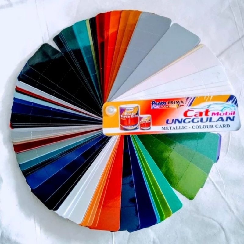 Kartu Warna Cat Penta Super Gloss Metallic Metalik Metalic | Katalok Katalog Kipas | Colour Chart