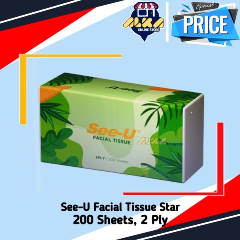 Tissue See-U Facial Tisu Star 200sheet , 2ply