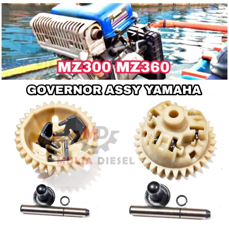 Governor Assy Gubernur Fiber Mesin Penggerak Generator Yamaha MZ300 MZ360 MZ 300 360