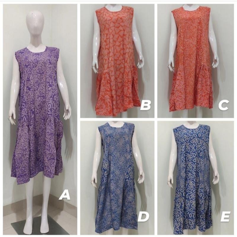 Daster tanpa lengan Huza