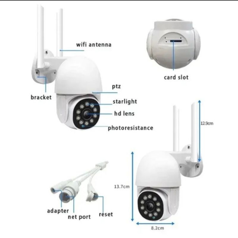 IP CAMERA V380 OUTDOOR 8MP WIRELESS FULL HD 1080P SMART WIFI CCTV