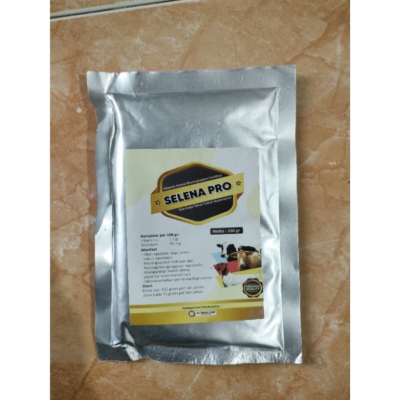 Selena Pro Vitamin Kesuburan Birahi Fertilitas Kambing Sapi Hewan