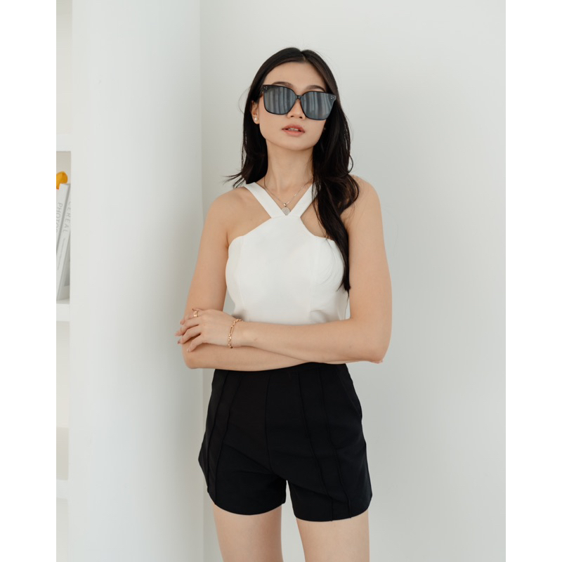 [ Keyclothingline ] Nori Halter Top / Tanktop Basic Wanita