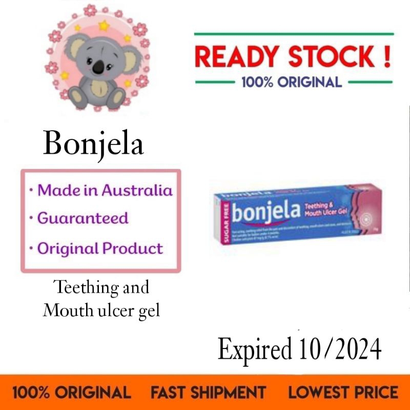 Bonjela teething gel 15 gr gel pertumbuhan gigi baby bayi