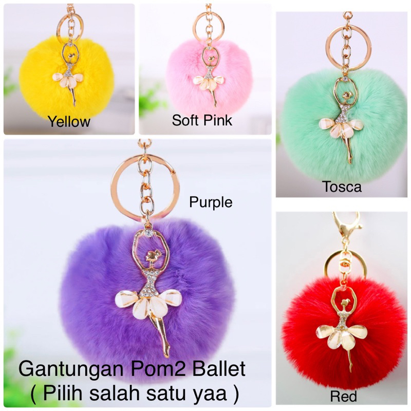 Bisa COD Gantungan Kunci Pompom Bulu Lucu Kucing Cat Rabbit Cute Kawai Import Key Chain Gantungan Kunci Mobil Kunci Motor Aksesoris Tas Mainan Tas