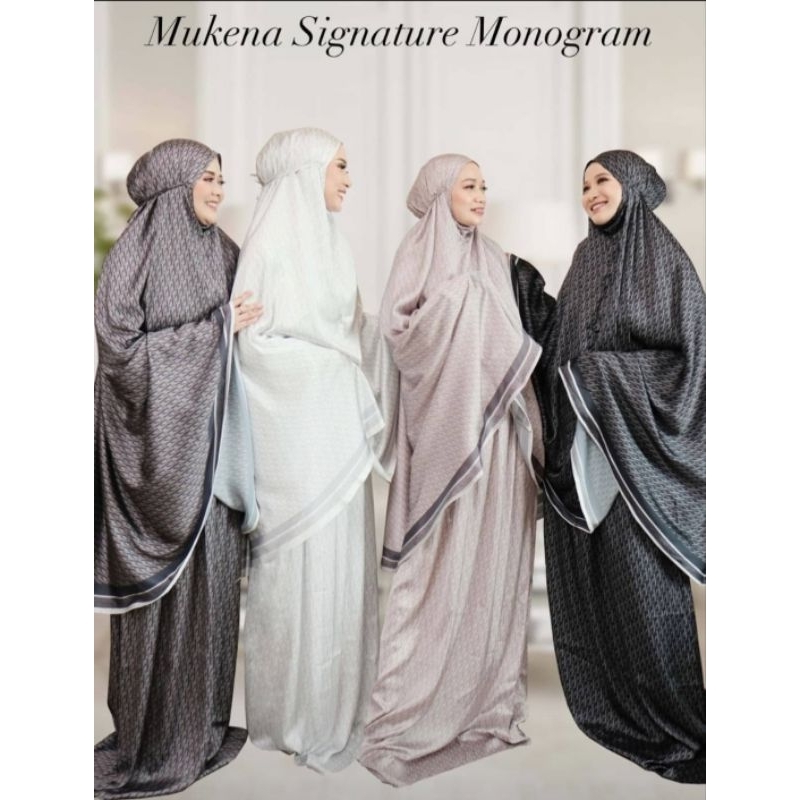 MONOGRAM SIGNATURE MUKENA VANILLA HIJAB