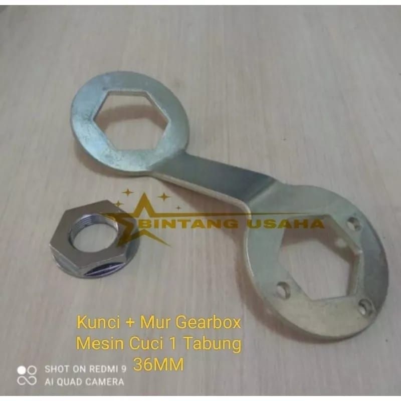 KUNCI GEARBOX + MUR GEARBOX MESIN CUCI LG 1 TABUNG / TOP LOADING