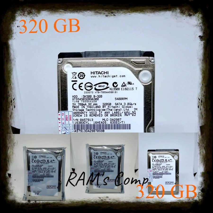 HITACHI Hardisk Laptop 320 GB Internal 2.5 Slim Notebook - Hitachi HGS