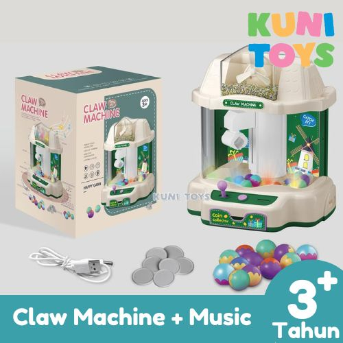 Claw Machine Game Mainan Mesin Capit Besar + Musik Lampu Bola Music Anak Anak Laki Laki Perempuan Co