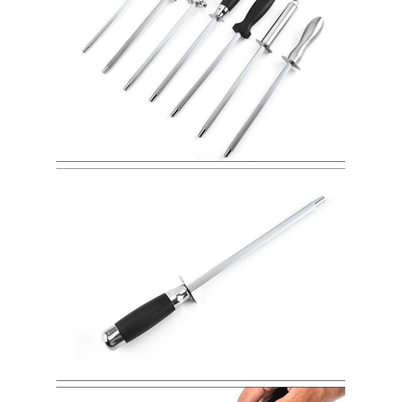 Knife Sharpener Honer Honing Stick Pengasah Pisau Stik Pelurus Stainless Steel tongkat pengasah pisau pengasah pisau daging premium