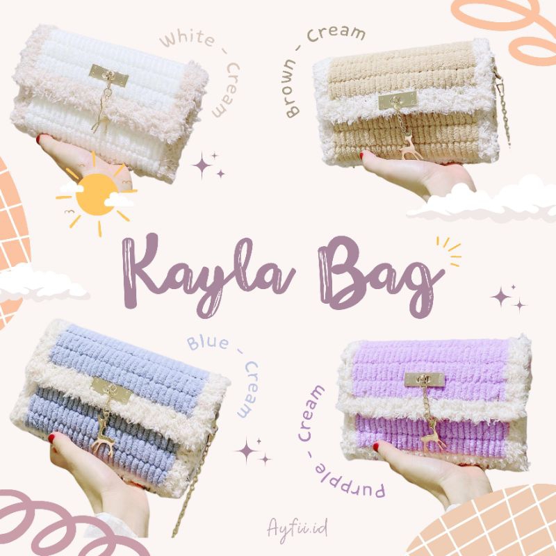 [AYFII] Plastic Canvas Bag | Tas Selempang Wanita | Tas Rajut | Tas Korean Style | Tas Lucu | Tas Wa