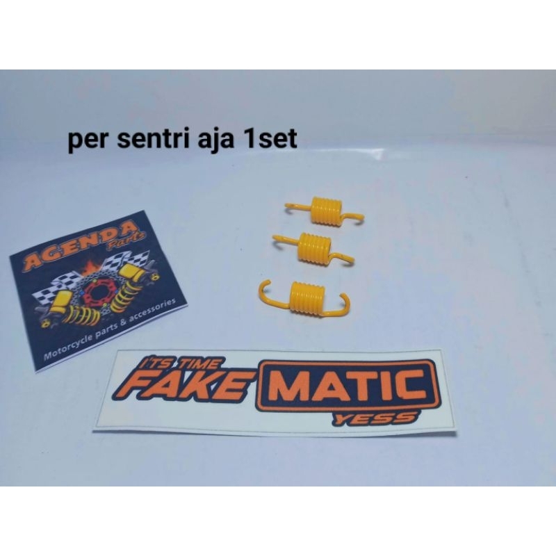 PER CVT Racing 1500 rpm yamaha matic Mio karbu/Mio sporty/Mio Soul Karbu/Mio Smile/Fino Karbu/mio m3 xeon/aerox/nmax (warna kuning cat coating)