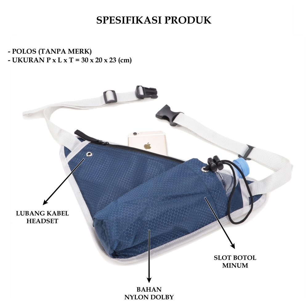 TAS PINGGANG / TAS SELEMPANG TAS SEPEDA WAIST BAG SLING BAG