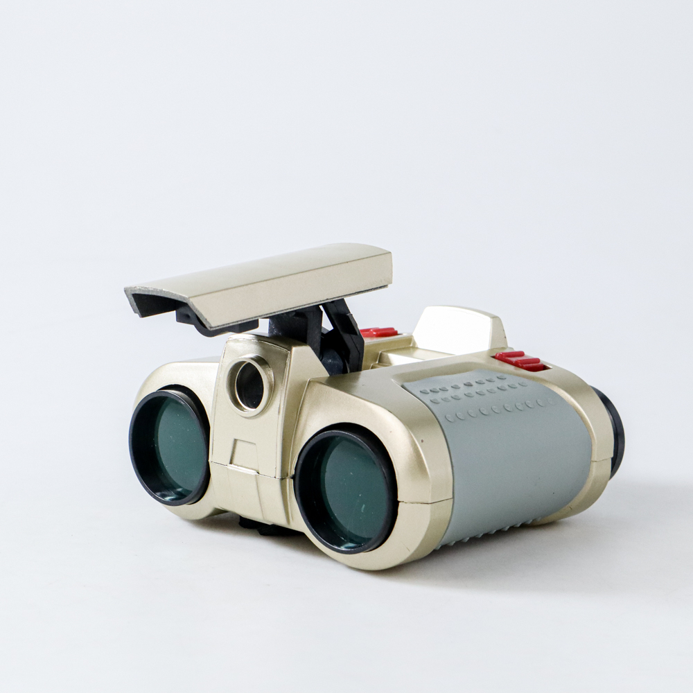 Scope Teropong Binoculars dengan Senter Pop-Up Light 4 x 30mm - Golden