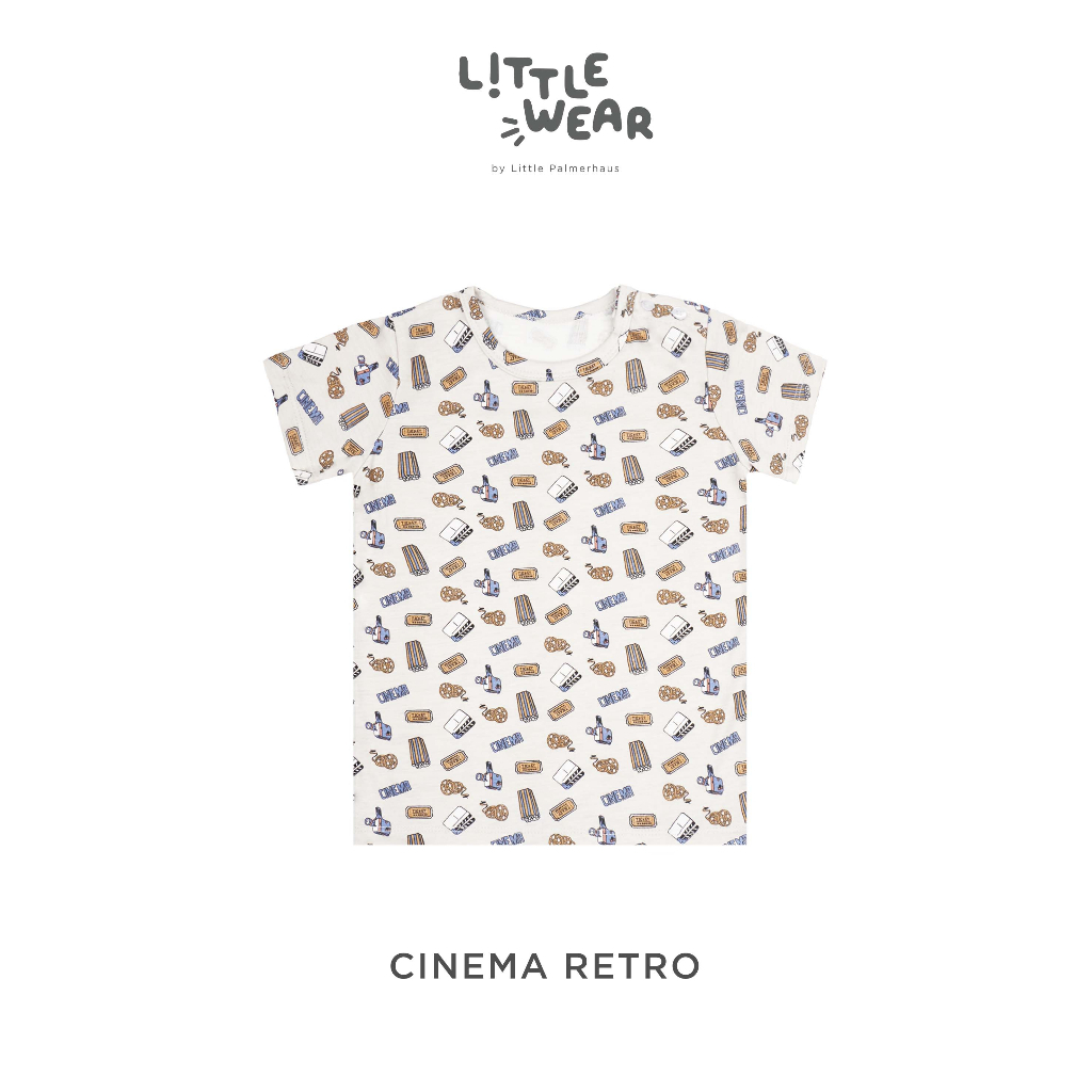 Little Wear 1-5Y Printed Tee Little Palmerhaus Tshirt Anak Unisex Motif Terbaru