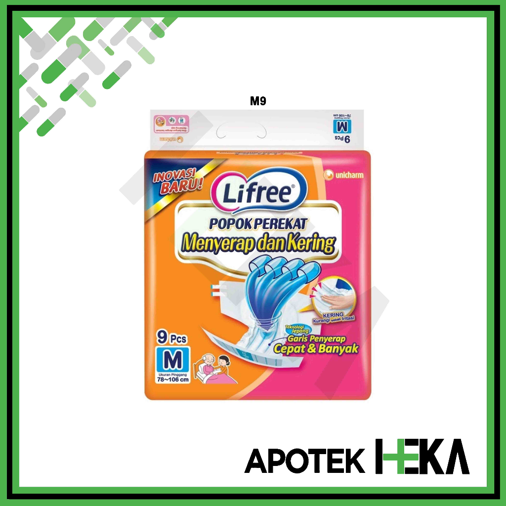 Lifree Popok Perekat M9 / L7 / XL6 - Popok Dewasa Lansia (SEMARANG)