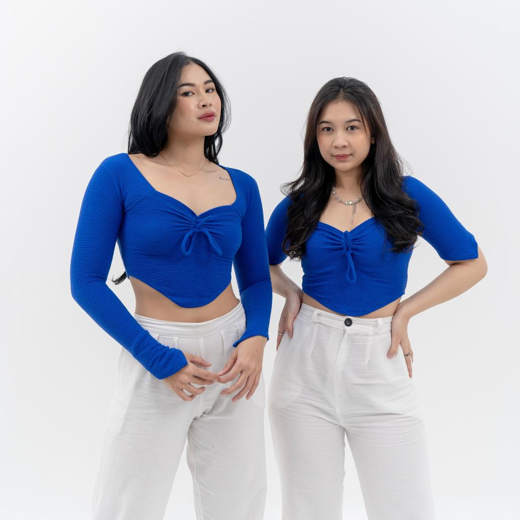 LUFFI TOP / Lengan Panjang / Lengan Pendek / Top Premium Import