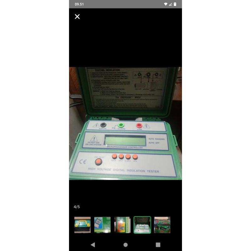 

Digital insulation tester SEW 4104