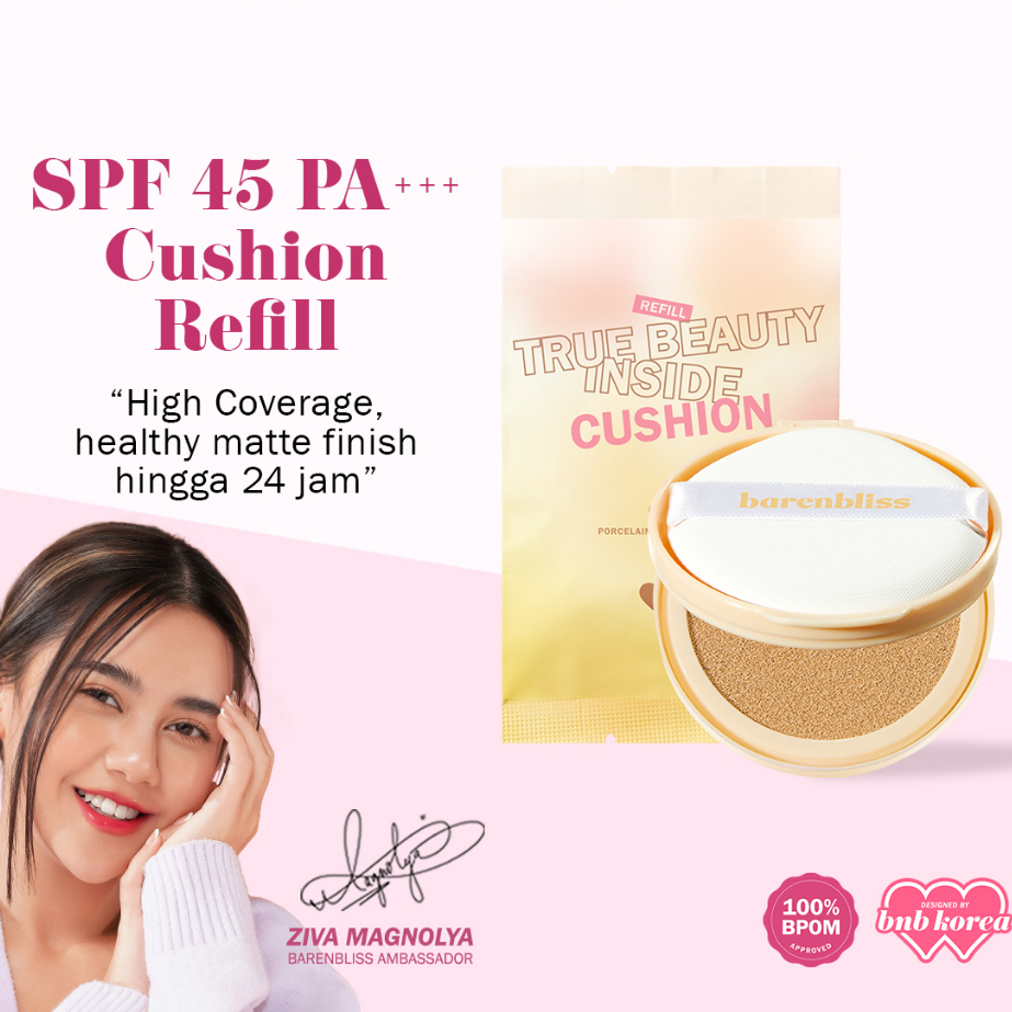 BNB barenbliss Korean Bloomatte True Beauty Inside Cushion Refill 12g「24H Full Coverage」