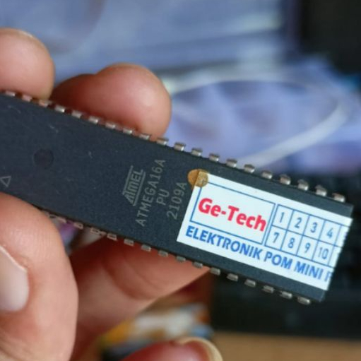 IC Program Pom Mini Original Atmel Atmega 16A Isi Program Standar Pertamini Versi Menu Kode Anti Err