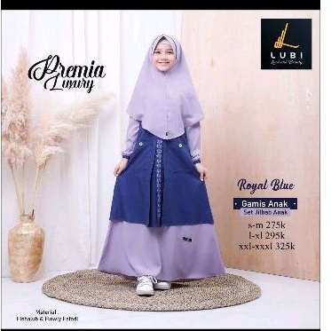 Gamis anak Lubi Premia Luxury