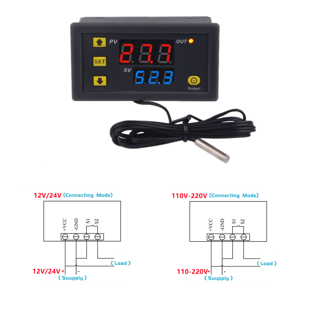 W3230 HEATING COOLING THERMOSTAT PENGONTROL PANAS DINGIN TERMOSTAT