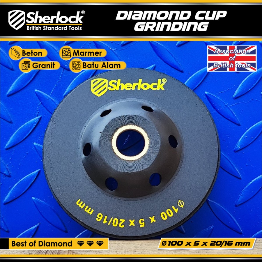 Diamond Cup Grinding Wheel Turbo 4&quot; Sherlock Original