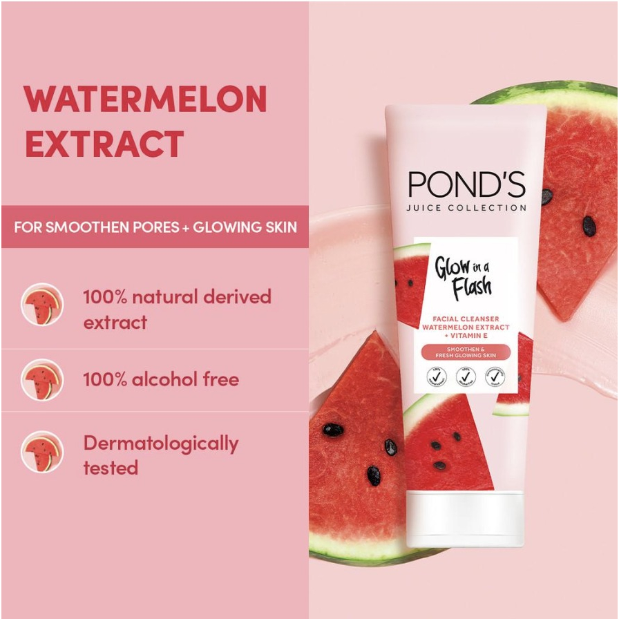 Pond's Ponds Face Cleanser Collection Watermelon Extract 90 gr