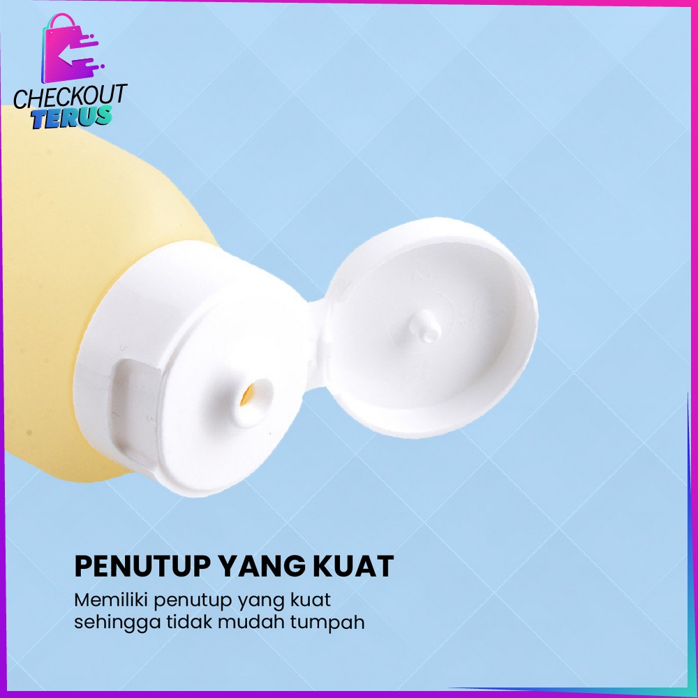 CT C852 Botol Travel Portable Fliptop Tempat Sabun Cair Bahan Plastik Botol Tempat Isi Ulang Cosmetic Botol Refill Sabun Lotion Travelling