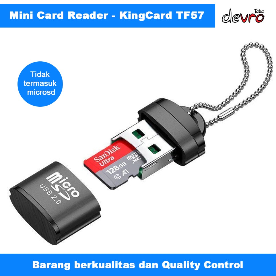 Mini Card Reader Micro SD - KingCard TF57 BY SMOLL