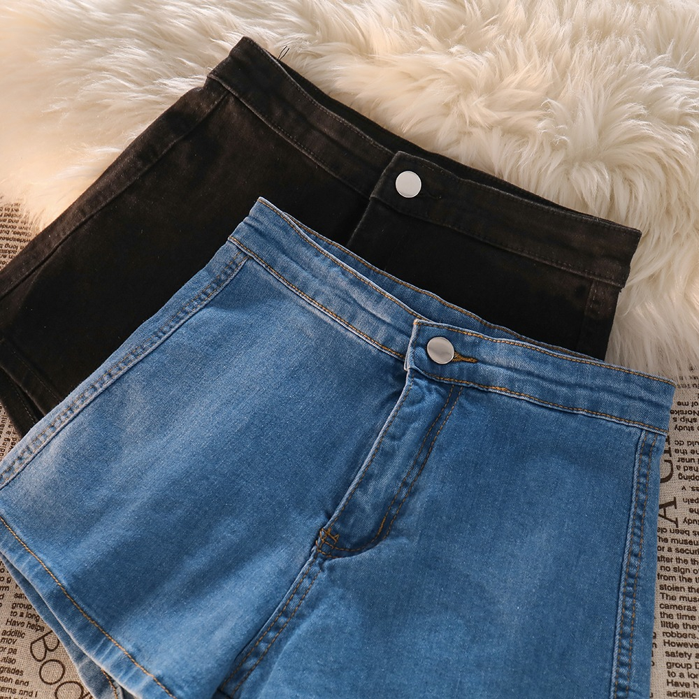 Hot Pants Seksi Highwaist Celana Pandek Jeans Wanita(Ada melar)