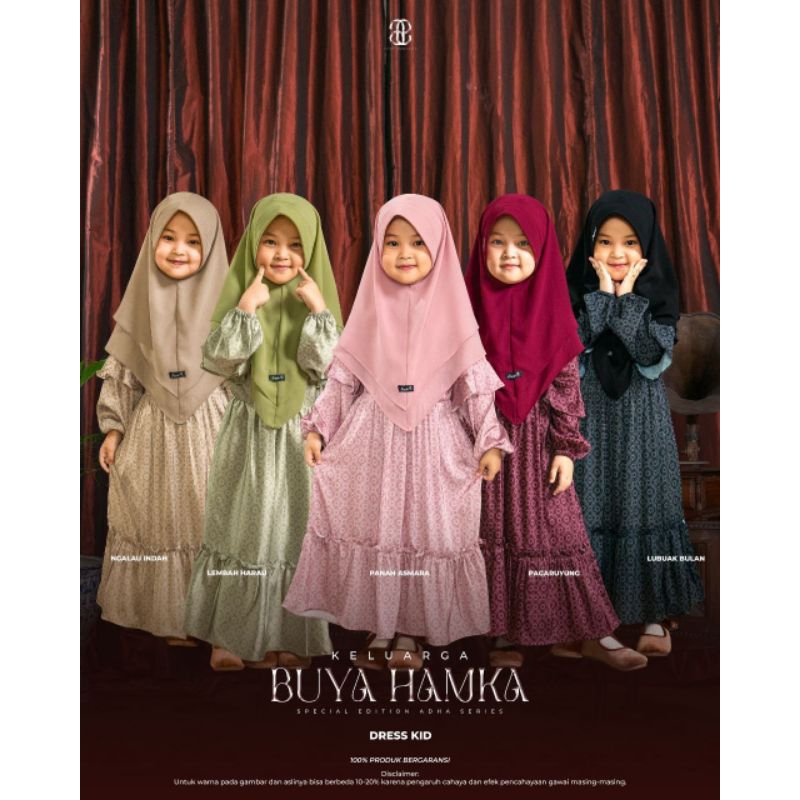 SARIMBIT DRESS KIDS SET KHIMAR BUYA HAMKA BY PUAN OPEN PO 15 MEI - 23 MEI 2023