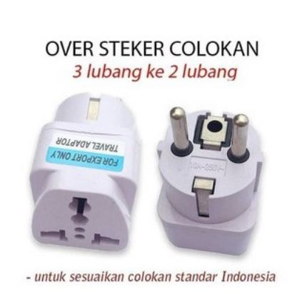 Travel Adapter ke 2 Universal Adaptor 3 Kaki Over Steker (UK + US+ AU) [MF]