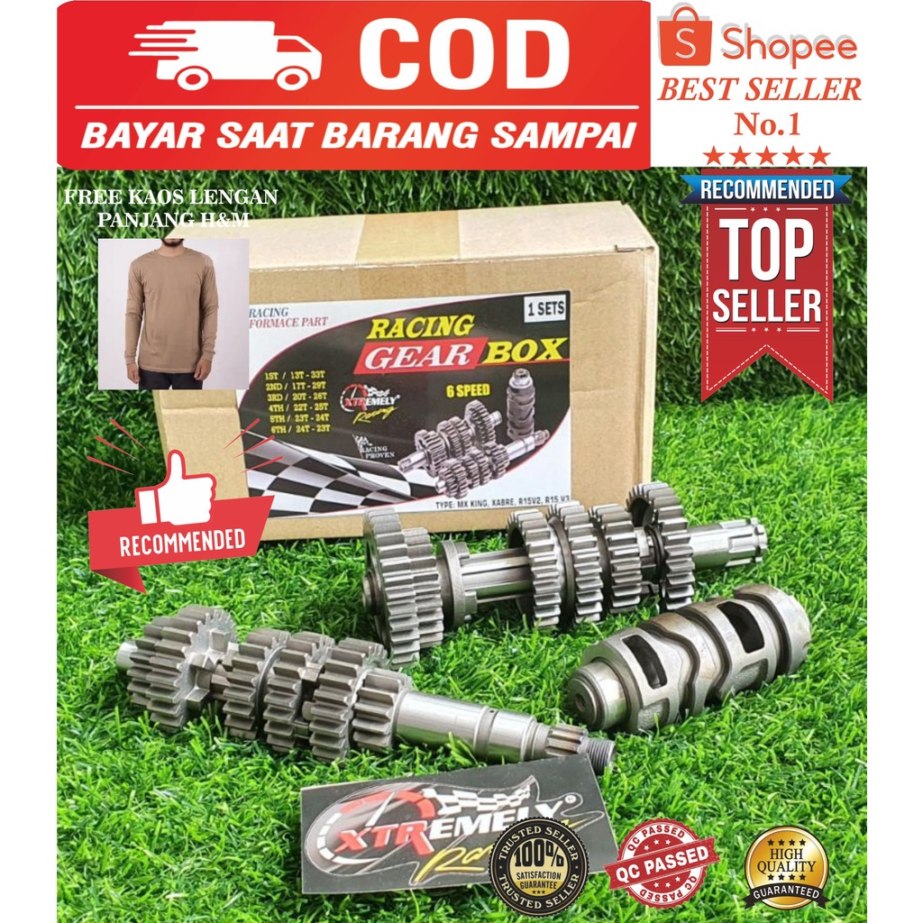 Gear Box ( Gigi Rasio ) Mx King / R15V2 / NVA 6 SPEED XTREME RACING