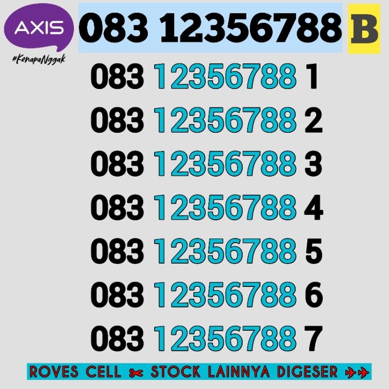 NOMOR CANTIK AXIS SEGEL 2025