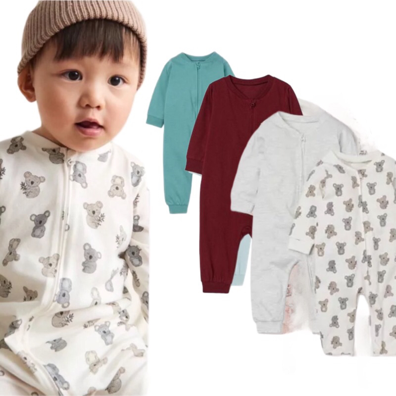 H&M hnm Sleepsuit baju tidur piyama bayi