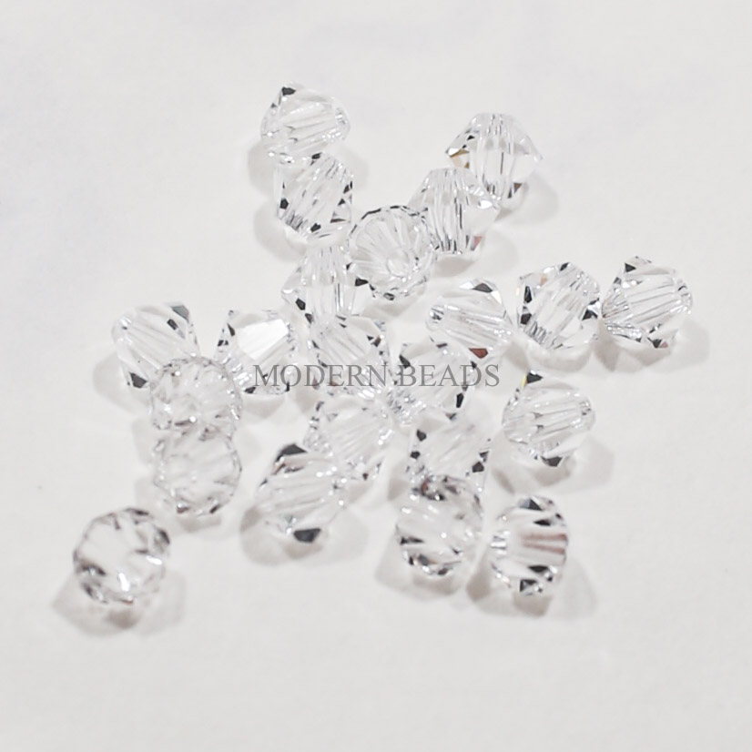 [LUSIN] Kristal Preciosa / Preciosa Crystal Putih Clear 4mm , 5mm