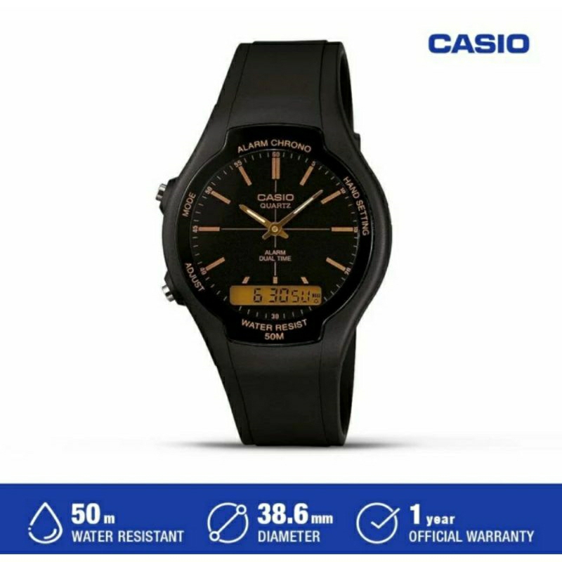 Jam Tangan Pria Casio AW-90H-9EVDF / AW-90H-9E Original