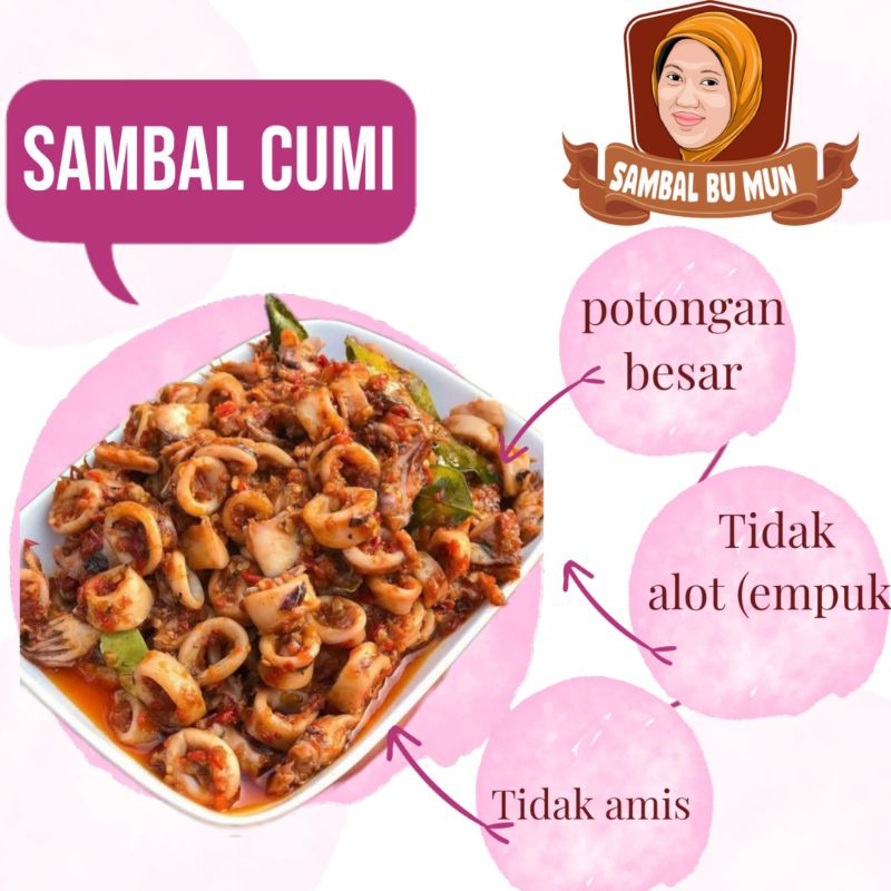 oseng mercon/sambal cumi pedas 50 &amp; 150 gram/kemasan vakum