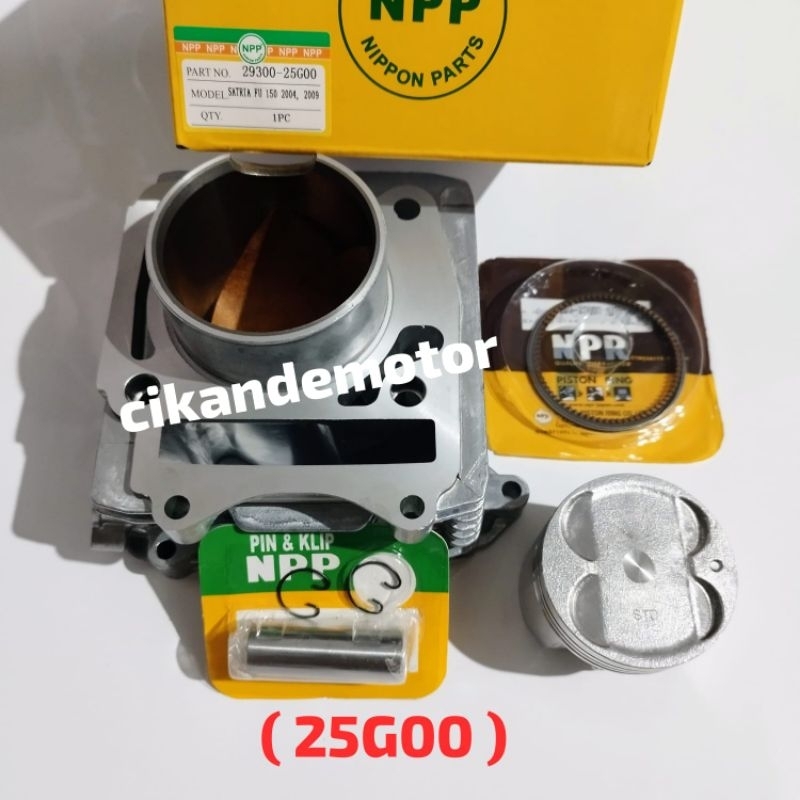 blok seher boring + piston kit seher paket satria fu original npp