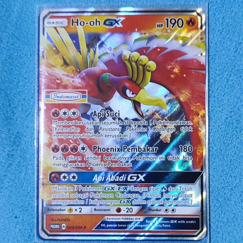 Kartu Pokemon Tcg Promo Ho-oh GX Indomaret - 005/SM-P