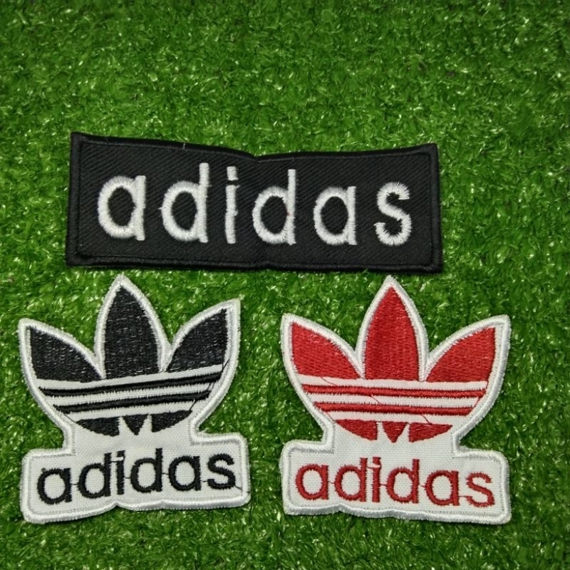 Patch bordir Adidas/emblem jahit logo adidas