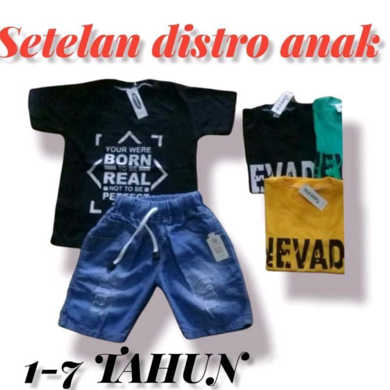 SETELAN ANAK LAKI LAKI   CELANA JINS DAN KAOS